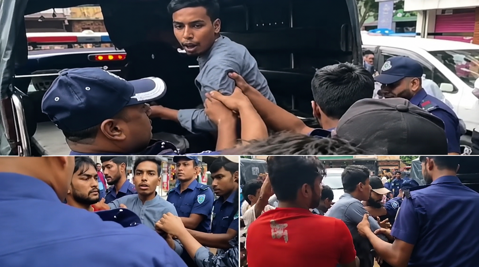 জনদুর্ভোগের প্রতিবাদ করায় জুলাই যোদ্ধা মাহদীকে কলার চেপে প্রিজন ভ্যানে তুলল পুলিশ!