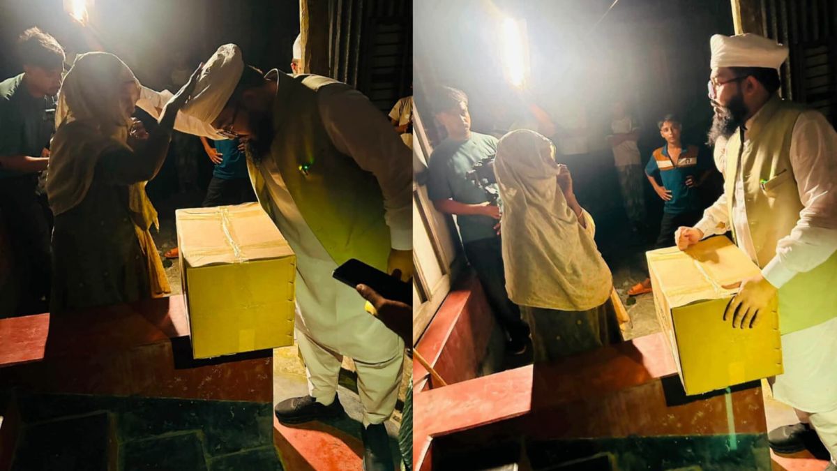 নির্বাচনী প্রতিশ্রুতির বাস্তবায়ন, গভীর রাতে বাড়ি বাড়ি খাবার নিয়ে হানজালা